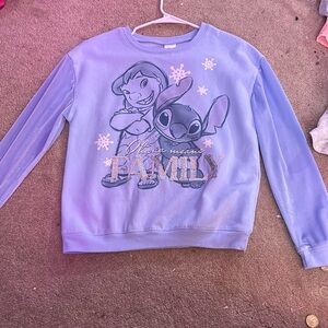 Christmas shirt, long sleeve light blue